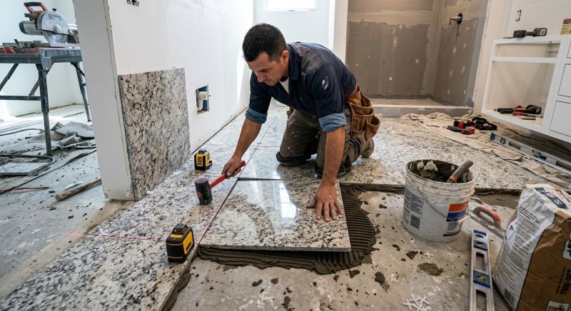 Granite Tiling in Kansas City, KS